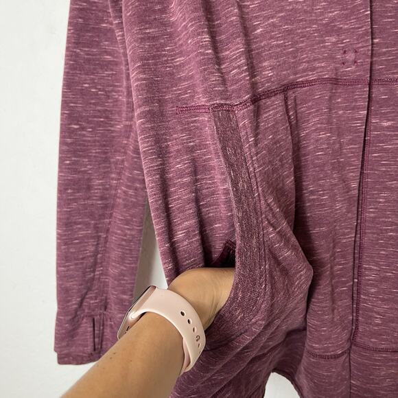 Lululemon Find Your Centre Wrap Jacket Heathered Marled Rust Berry Size 4 - Picture 4 of 12